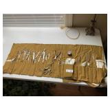 WWI/WWII Era Field Surgical Kit in Canvas Roll