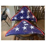 (2) American Flags