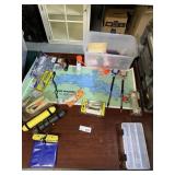 Fishing Tackle, Map, Air Horn, etc