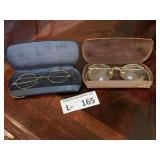(2) Vintage Gold Filled Glasses Frames