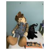 Fall Halloween Decor in Plastic Tote