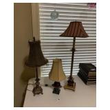 (3) Table Lamps