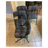 Set of 4 Cosco Padded Folding Chairs
