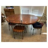 Wood Metal Dining Table & Chairs Ethan Allen?