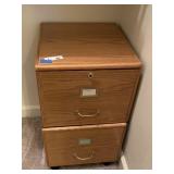 Wood 2 Drawer File Cabinet