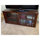 Wooden Sliding Glass Door Cabinet Bookcase