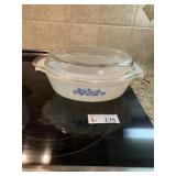 Anchor Hocking Fire King Blue Cornflower Oval Dish