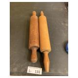 (2) Vintage Rolling Pins