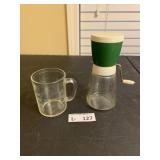 VIntage Measuring Glass Cup & Nut Chopper