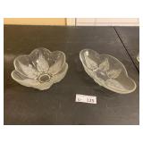 (2) Anchor Hocking Renaissance Clear Glass Bowls