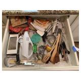 Kitchen Utensils, etc in Drawer