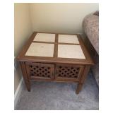 MCM End Table w/Stone Tile Inserts