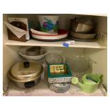 Dishes, etc in Lower Kitchen Cabinet