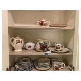 Apple Dish Set in Upper Cabinet