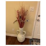 Large Arnart Bisque Ceramic Vase Decor