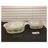 (2) Corning Ware Dish w/Lid