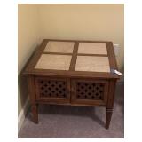 MCM End Table w/Stone Tile Inserts