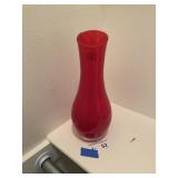 LSA Red Glass Vase Poland