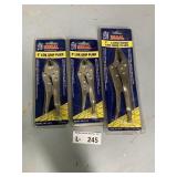 (3) NIP Lok Grip Pliers
