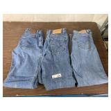(3) Pair Blue Jeans Levis, Lee