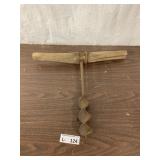 Antique Hand T-Handle Auger