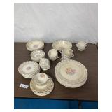 Claremore Royal China Set War-22-K - Gold