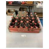Vintage Coca-Cola Wood Crate w/ Coke Bottles