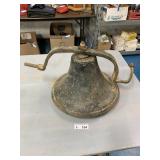 Antique Cast Iron Chruch School Bell No2