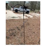 Wrought Iron Butterfly Double Shepherd Hook