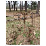 Wrought Iron Hanging Basket Stand
