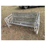 VIntage Metal & Wood Glider