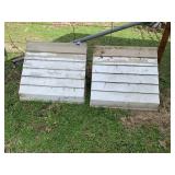 (2) Vintage Metal Awning