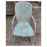 Vintage Mid-Century Metal Patio Lawn Chair