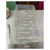 Clear Glass Lamp Chimneys in Tote