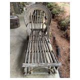 Rustic Adirondack Style Chaise Lounger Bent Twig