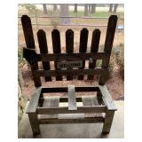 Rustic Planter Bench