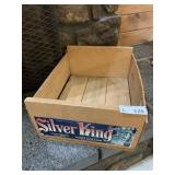 Vintage Wood Fruit Crate "Silver King"