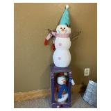 (2) Christmas Snowman Decor