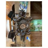 Vintage Black Forest Hunter Themed Cuckoo Clock