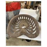 Antique Metal Tractor Seat