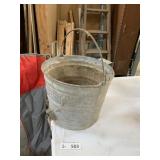 VIntage Galvanized Feed Bucket