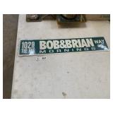 NIP Metal 102.9 The Hog Bob & Brian Mornings Sign