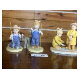 (3) Home Interiors "Denim Days" Figurines