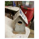 Bird House License Plate Roof
