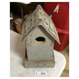 Bird House License Plate Roof