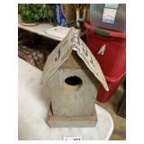 Bird House License Plate Roof