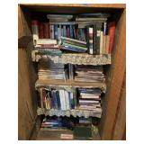 Books, etc in Cabinet