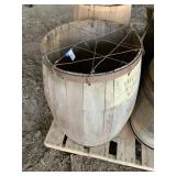 Antique Wood Barrel  (no bottom)