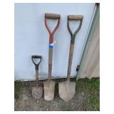 (3) Short Shovels