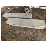 (2) Diamond Plate Aluminum Side Bed Tool Boxes